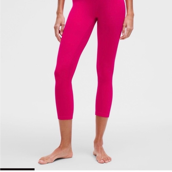 lululemon athletica Pants - Lulu Lemon Align leggings. Bright Pink. Like New.